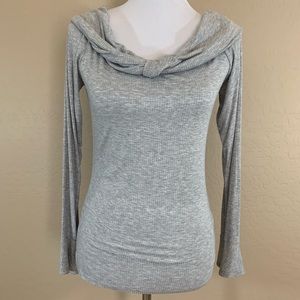 Fashion Nova Gray Long Sleeve Top